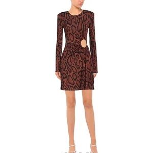 NWT Snakeskin Cutout Mini Dress Size Small